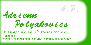 adrienn polyakovics business card